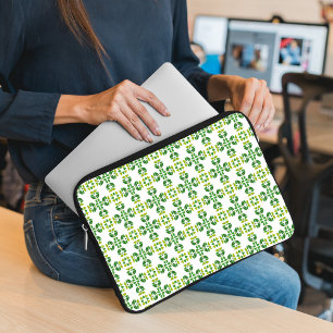 Housse Pour Ordinateur Portable Motif de feuille, motif de feuilles, feuilles vert