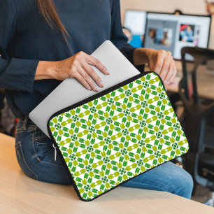 Housse Pour Ordinateur Portable Motif de feuille, motif de feuilles, feuilles vert