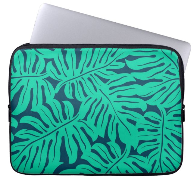 Housse Pour Ordinateur Portable Motif de feuilles (Devant)
