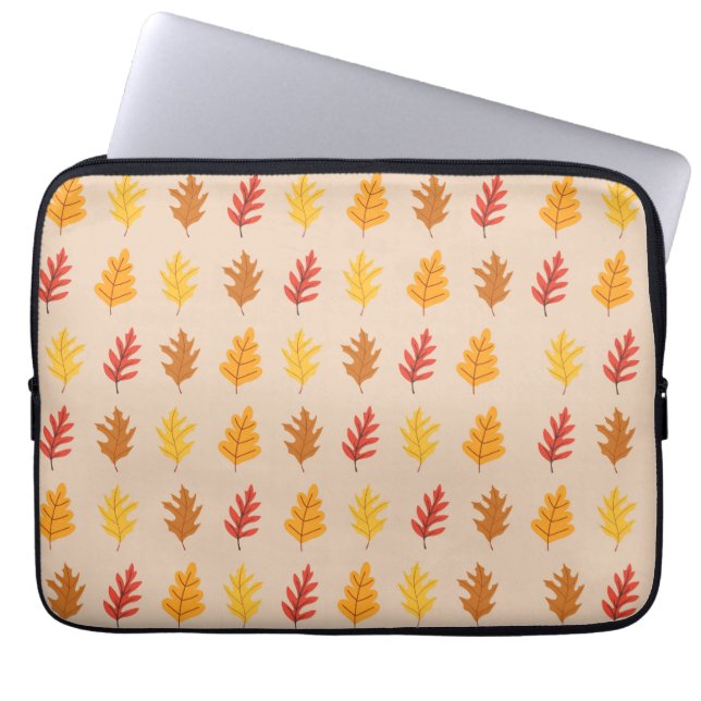 Housse Pour Ordinateur Portable Motif de feuilles de chêne (Devant)