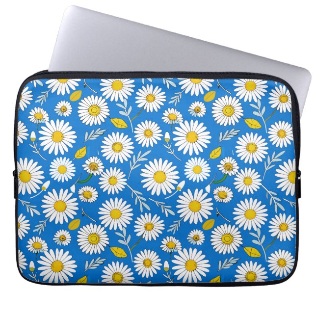 Housse Pour Ordinateur Portable Motif de fleur de marguerite (Devant)