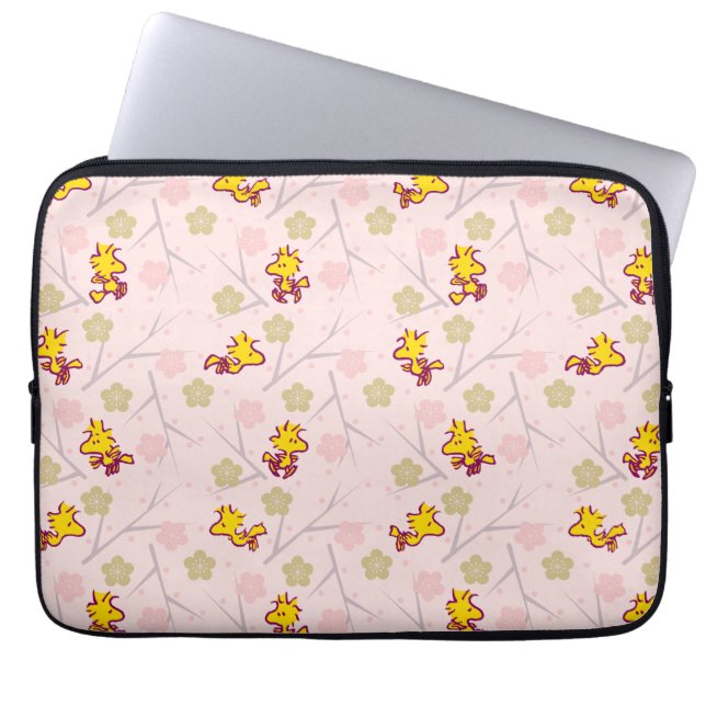 Housse Pour Ordinateur Portable Motif de fleurs de cerisiers roses Woodstock (Devant)