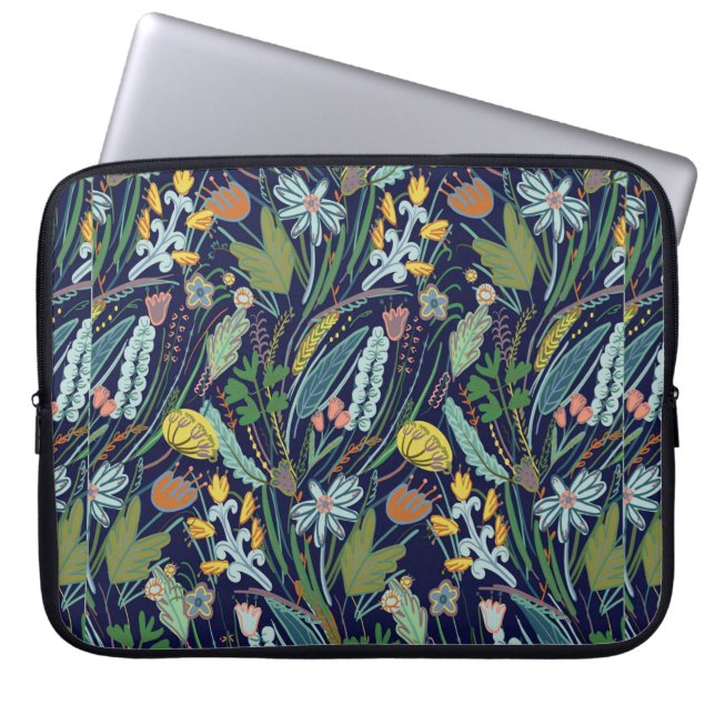 Housse Pour Ordinateur Portable Motif de fleurs de champ (Devant)
