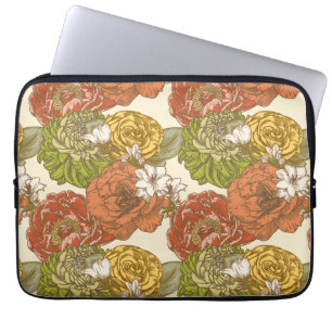 Housse Pour Ordinateur Portable Motif de fleurs du jardin