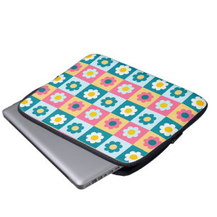 Housse Pour Ordinateur Portable Motif de fleurs pastel coloré Rétro Mignon