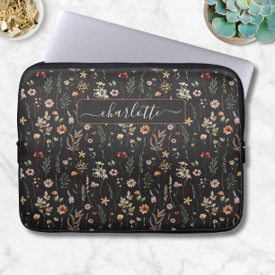 Housse Pour Ordinateur Portable Motif de fleurs sauvages florales jolies aquarelle