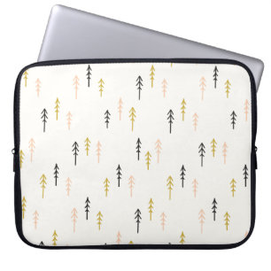 Housse Pour Ordinateur Portable Motif de forêt d'arbre de Noël
