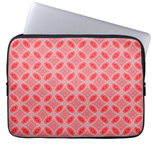 Housse Pour Ordinateur Portable Motif de formulaires Abstraits rouges
