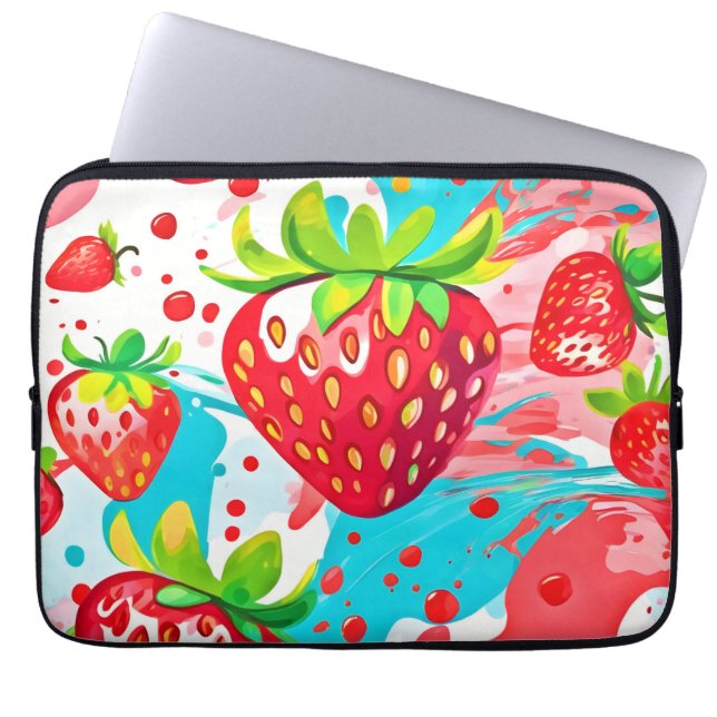 Housse Pour Ordinateur Portable Motif de fraise (Devant)