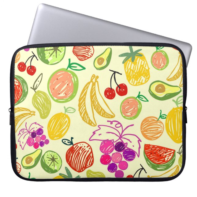 Housse Pour Ordinateur Portable Motif de fruits (Devant)