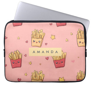 Housse Pour Ordinateur Portable Motif de fruits français Pastel Kawaii personnalis
