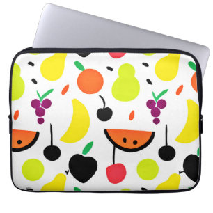 Housse Pour Ordinateur Portable Motif de fruits néon Tropical Glow