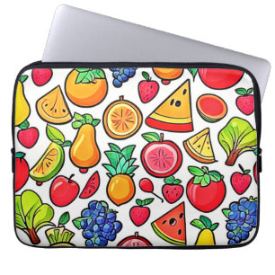 Housse Pour Ordinateur Portable Motif de fruits vibreux