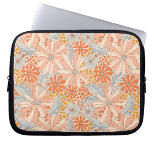 Housse Pour Ordinateur Portable Motif de jardin à fleurs rétro