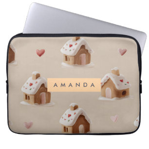 Housse Pour Ordinateur Portable Motif de la maison en pain d'épices personnalisé