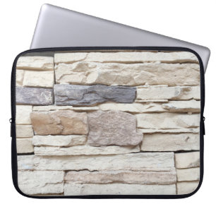 Housse Pour Ordinateur Portable Motif de la pierre moderne mur de brique Surfacé b