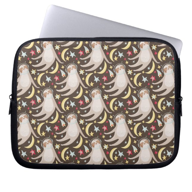 Housse Pour Ordinateur Portable Motif de l'astronaute Sloth (Devant)