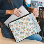 Housse Pour Ordinateur Portable Motif De Llamas, Alpacas, Fleurs, Votre Nom<br><div class="desc">Joli,  amusant et adorable motif avec lamas,  alpacas et fleurs. Un cadeau moderne et tendance,  parfait pour les amoureux de lama dans votre vie. Personnalisez en ajoutant votre nom,  votre pseudonyme,  votre monogramme ou vos initiales.</div>