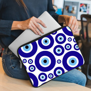 Housse Pour Ordinateur Portable Motif de l'œil maléfique, Œil grec, Œil turc, Naza