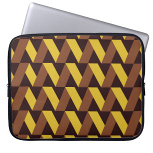 Housse Pour Ordinateur Portable Motif de luxe sans soudure de ligne zigzag