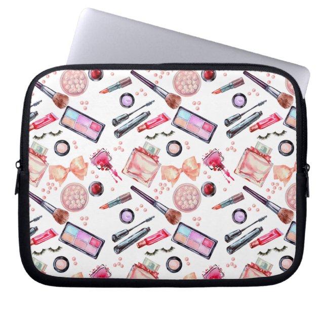 Housse Pour Ordinateur Portable Motif de maquillage d'aquarelle (Devant)