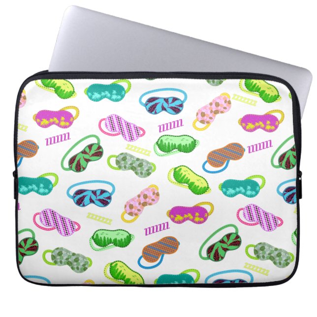 Housse Pour Ordinateur Portable Motif de masques couchage (Devant)