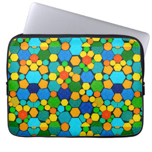 Housse Pour Ordinateur Portable Motif de mosaïque géométrique abstraite