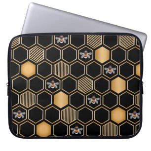 Housse Pour Ordinateur Portable Motif de nid d'abeille