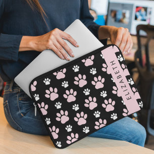 Housse Pour Ordinateur Portable Motif De Pailles, Pailles Roses, Pailles De Chien,