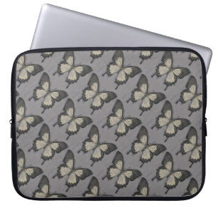 Housse Pour Ordinateur Portable Motif de papillon violet vintage