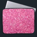 Housse Pour Ordinateur Portable Motif de parties scintillant rose étincelant<br><div class="desc">Vibe de fête amusante,  pochette d'ordinateur portable à parties scintillant étincelante rose - le texte est personnalisable et le design est transférable-</div>