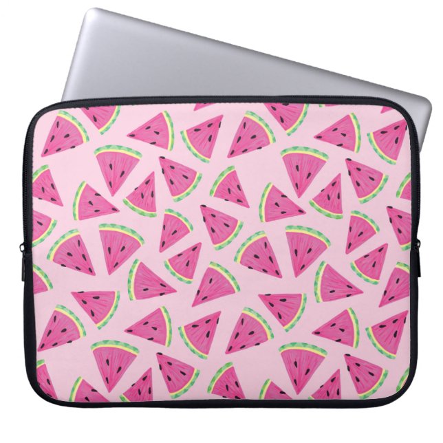 Housse Pour Ordinateur Portable Motif de pastèque rose (Devant)