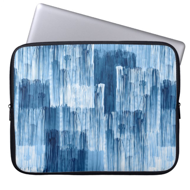 Housse Pour Ordinateur Portable Motif de peinture Abstrait bleu (Devant)