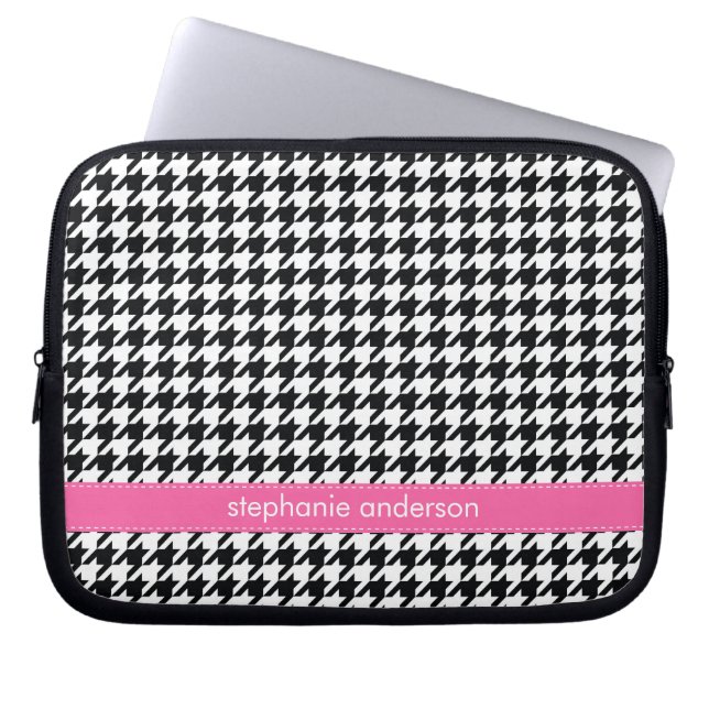 Housse Pour Ordinateur Portable Motif de pied-de-poule (Devant)
