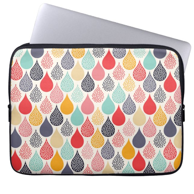Housse Pour Ordinateur Portable Motif de point d'art pop Raindrop (Devant)