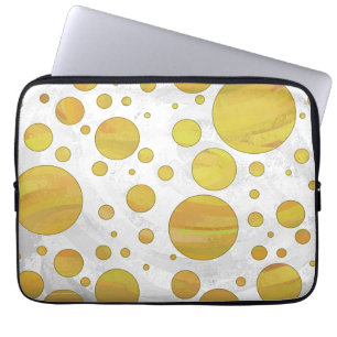 Housse Pour Ordinateur Portable Motif de point de polka ananas