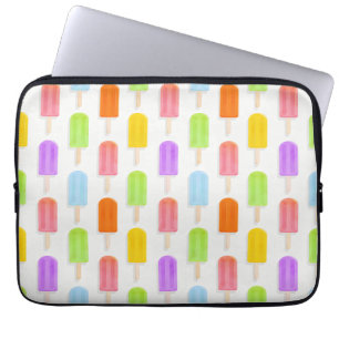 Housse Pour Ordinateur Portable Motif de Popsicles arc-en-ciel d'été