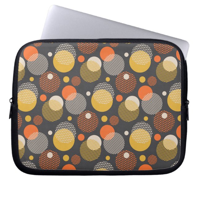 Housse Pour Ordinateur Portable Motif de rayure de point de polka (Devant)