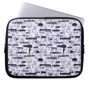 Housse Pour Ordinateur Portable Motif de rose de bleu de soin de beauté