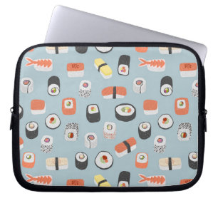 Housse Pour Ordinateur Portable Motif de rouleaux Sushi Nigiri Maki