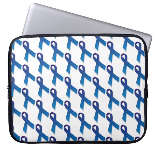 Housse Pour Ordinateur Portable Motif de rubans bleus (Devant)