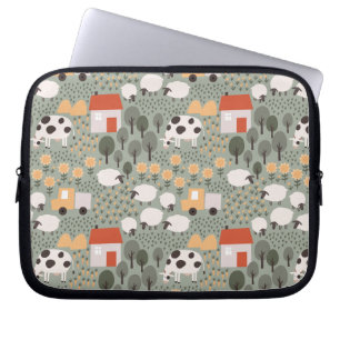 Housse Pour Ordinateur Portable Motif de scène de ferme mignonne