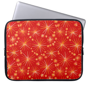 Housse Pour Ordinateur Portable Motif de Spoutnik de la moitié du siècle,