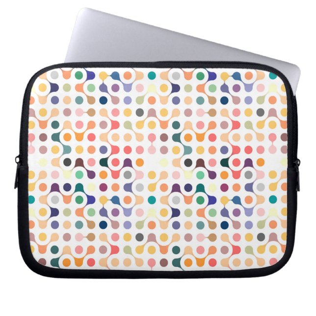 Housse Pour Ordinateur Portable Motif de structure moléculaire (Devant)