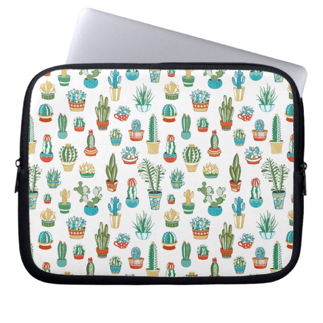Housse Pour Ordinateur Portable Motif de Succulents (Devant)