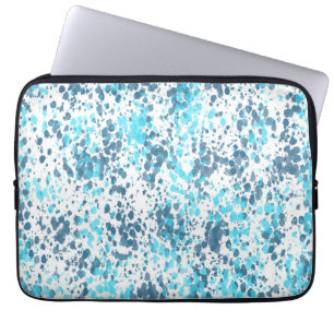 Housse Pour Ordinateur Portable Motif de taches bleues