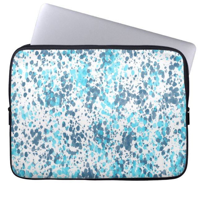 Housse Pour Ordinateur Portable Motif de taches bleues (Devant)
