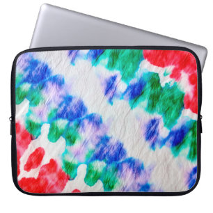 Housse Pour Ordinateur Portable motif de teinture à cravate coloré Abstrait sur un