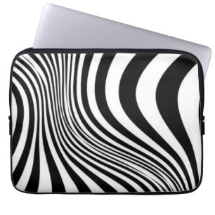 Housse Pour Ordinateur Portable Motif de texture d'impression de peau de zèbre