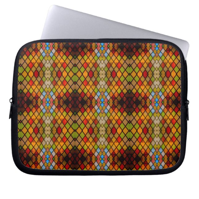 Housse Pour Ordinateur Portable Motif de vitrail majestueux (Devant)